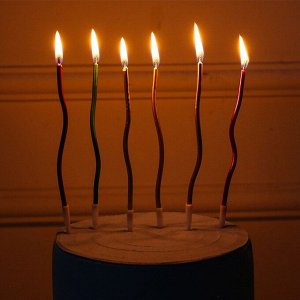 Набор свечей для торта 6 шт.