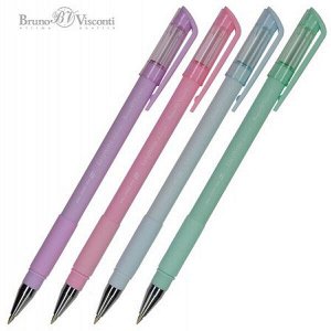 Ручка шариковая 0.5 мм "EasyWrite Zefir" синяя (4 цвета корпуса) 20-0206 Bruno Visconti