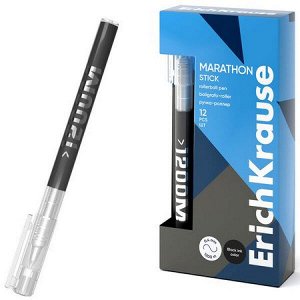 Ручка-роллер 0.5 мм 62111 "Marathon Stick" черная ErichKrause