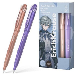 Ручка гелевая G-Glass Stick Manga 0.5 мм черная 61306 ErichKrause