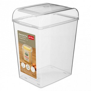 ЕМКОСТЬ ДЛЯ СЫПУЧИХ ПРОДУКТОВ 1,7Л 108x148x183 ММ (бесцветный)