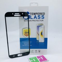 Защитное стекло 3D SAMSUNG GALAXY A7 2017 на весь экран с силиконовыми краями в упаковке