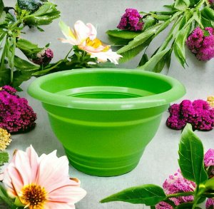 Цветочный горшок "Флора", объем 0,15 л, без поддона, цвет салатовый