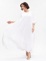 Платье с драпировкой PP20904WHT02