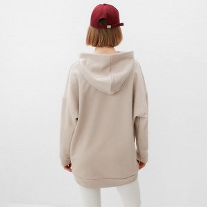 Худи женское MINAKU: Casual Collection цвет бежевый