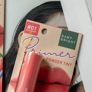 Тинт для Губ и Щек Бархатный Матовый «01 Rose Berry, Розово-Ягодный» BABY BRIGHT