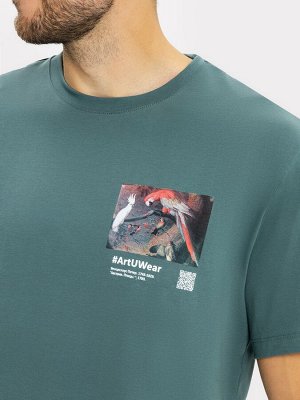Футболка мужская зеленая из коллекции Art U Wear (Mark Formelle & National Art Museum)
