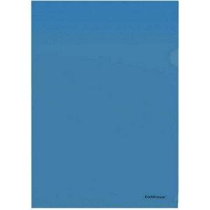 Папка-уголок (плотная)  А4 "Glossy Classic" 50153 полупрозрачная синяя ErichKrause