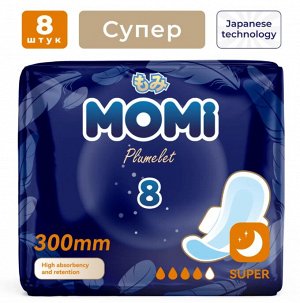 MOMI Гигиенические прокладки Super супер, 300 мм 8 шт