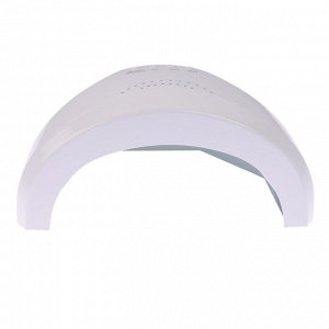 Лампа для маникюра Luazon LUF-17, UV/LED, 30 диодов, 48 Вт, таймер, USB, белая
