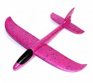 Самолет метательный планер Ярко-розовый 35 см.