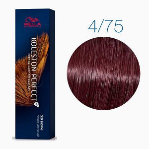 Крем краска для волос тон 4/75 коричневый махагоновый WELLA Koleston 60 мл