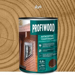Антисептик алкидный тонирующий для дерева 2 в 1 PROFIWOOD цвет дуб 2,1 кг