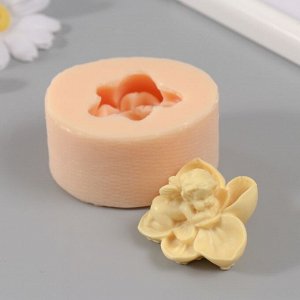 Силиконовый молд, форма для заливки «Ангелочек Цветочек», 5x5x3 см, МИКС