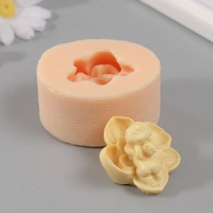 Силиконовый молд, форма для заливки «Ангелочек Цветочек», 5x5x3 см, МИКС