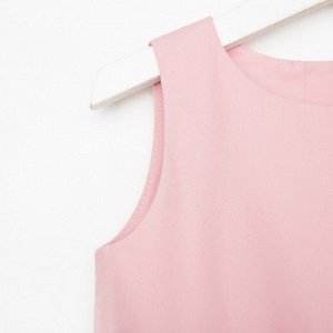 Платье детское с карманами KAFTAN 32 (110-116 см), цвет пудра