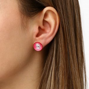 Серьги гвоздики «Волшебная девочка» 1.5 х 1.5 см