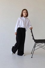 Брюки палаццо вискоза, черные