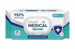 Дезинфицирующие салфетки Smart Medical №50 с пластиковым клапаном 72028