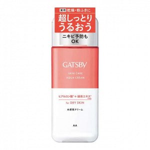 Мужской увлажняющий лосьон "Gatsby Skin Care Aqua Cream" для ухода за проблемной кожей, склонной к воспалениям и Акне (для сухой кожи) 170 мл