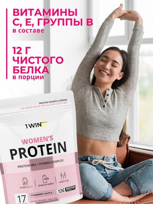 1WIN Женский протеин. Вкус Клубничное суфле
