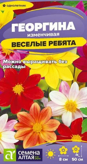 Цветы Георгина Веселые Ребята/Сем Алт/цп 0,2 гр.