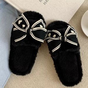 Тапочки домашние, мягкие с открытым носом