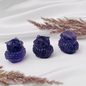 Фигурка резная Сова из Флюорита
