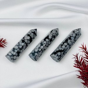Кристалл из камня снежный Обсидиан