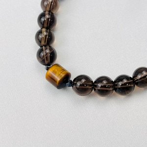 Браслет из Тигрово-Соколиного глаза и Раухтопаза