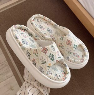 Тапочки домашние с открытым носом