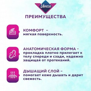 Libresse Женские гигиенические прокладки "Ultra Нормал" с мягкой поверхностью 10 шт