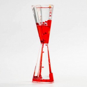 Гелевые часы "Сердце", антистресс, 5.5 х 17 см, красные