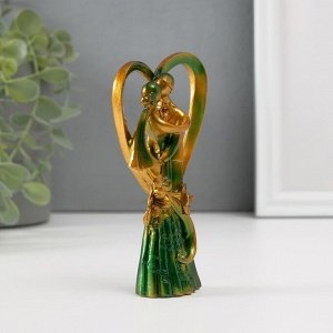 Фигурка полистоун «Влюблённые в сердце», 12x6.8x3.5 см