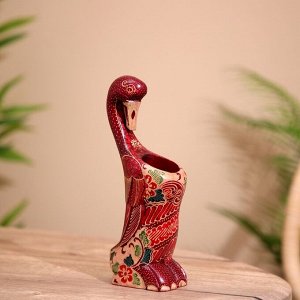 Подставка для ручек «Птичка», 22 см, дерево