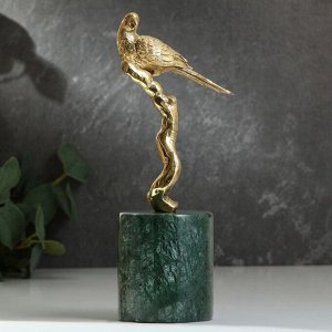 Статуэтка «Птица» мрамор латунь 22 х 9 х 30 см