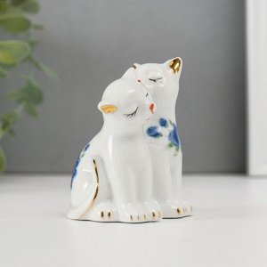 Фигурка керамика «2 киски неженки», 7.5x6 см