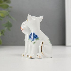 Фигурка керамика «2 киски неженки», 7.5x6 см