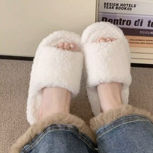 Тапочки домашние с открытым носом