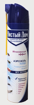 Дихлофос Чистый Дом Супер Универсальный б/з 600 мл.(1/24) 02-852