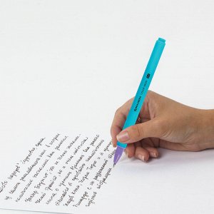 Ручка гелевая BRAUBERG COLOR NEON, ЧЕРНАЯ, корпус ассорти, линия 0,35мм, 1 шт, 144120