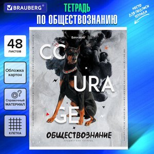 Тетрадь предметная ОБЩЕСТВОЗНАНИЕ, 48л, обложка картон, SPORT CLUB, КЛЕТКА, подсказ, BRAUBERG, 404795