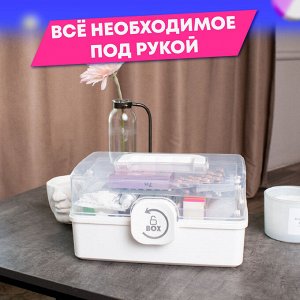 Органайзер для хранения универсальный (аптечка домашняя), размер MINI 29*19,3*15,9 см, DASWERK, 608476