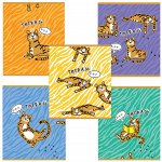 Тетрадь 48л., КЛЕТКА, А5ПЗБМ скоба, фольга, конгрев, TWIN лак, Тиградь, 1 шт, 029135