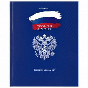 Дневник школьный 1-11 класс 40л, твердый, BRAUBERG, глянцевая ламинация, Россия, 106368
