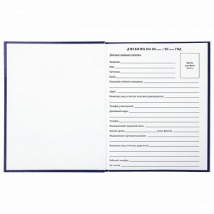 Дневник школьный 1-11 класс 40л, твердый, BRAUBERG, глянцевая ламинация, Россия, 106368