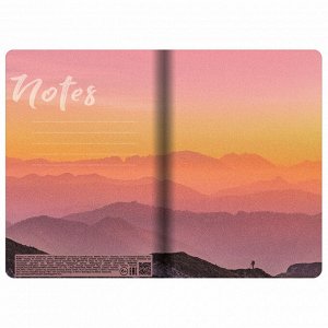 Тетрадь 40л, КЛЕТКА, A5 (147х210мм)  сшивка, SoftTouch, 70г/м, ENJOY THE MOMENT, BRAUBERG, 403766