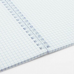 Тетрадь 96л, А5, КЛЕТКА, BRAUBERG гребень, обложка картон, Knowledge, 1 шт, 404421