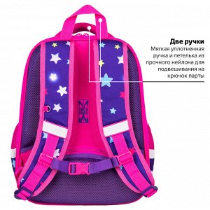 Ранец (портфель школьный) BRAUBERG FIT, 2 отделения, Smiling bear, 3D панель, 38х27х14 см, 270614