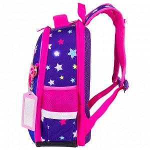 Ранец (портфель школьный) BRAUBERG FIT, 2 отделения, Smiling bear, 3D панель, 38х27х14 см, 270614